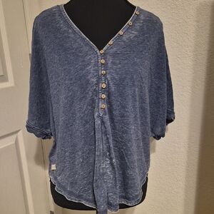 Simply Southern Navy Heather Short Sleeve Tee